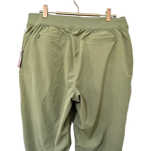 Tommy Bahama Golf Active Lightweight Crop Pants Size L Green Ankle Zip NEW - Picture 4 of 8